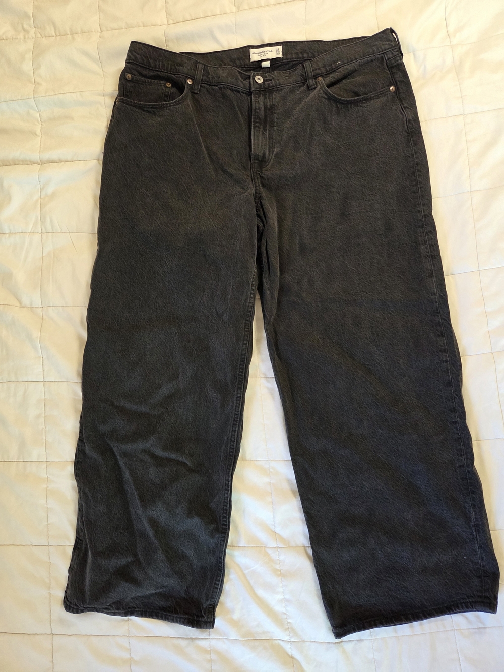 Abercrombie & Fitch Curve Love Low Rise Ultra Loose Jeans black - 33/16 Short